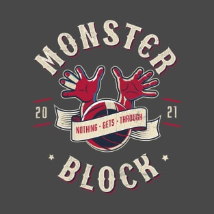 Monster Block, Biker-style design T-Shirt
