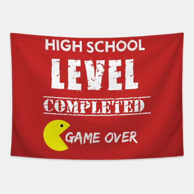 High School Level Completed  Game Over Tapestry by hippyhappy