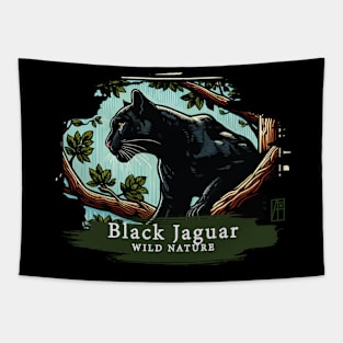 Black Jaguar - WILD NATURE - JAGUAR -15 Tapestry