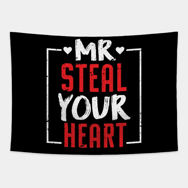 Mr. Steal Your Heart Valentines Day Tapestry by S-Log