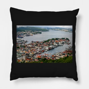 Bergen from Above Pillow