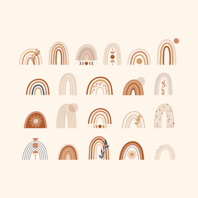 Boho Rainbow sticker pack by Vintage Dream