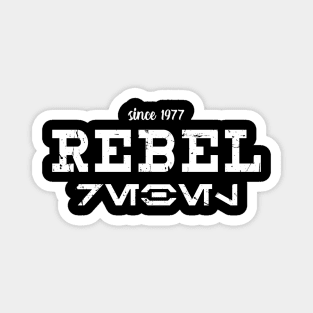 REBEL Streetwear WHITE Magnet