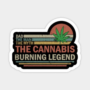 Vintage Dad The Man The Myth The Cannabis Magnet