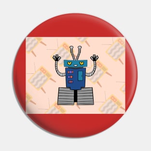 July Tracks Robot Pin