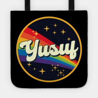 Yusuf // Rainbow In Space Vintage Style Tote