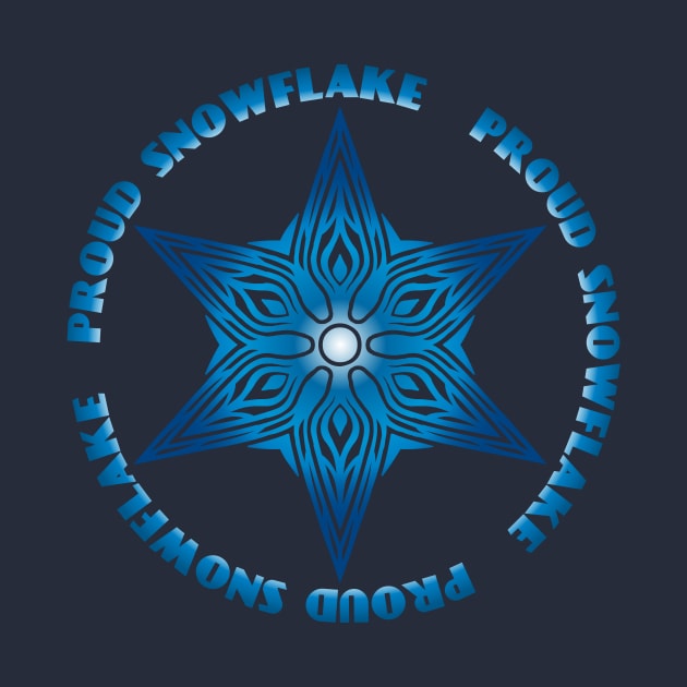 Proud Snowflake (blue) by candhdesigns