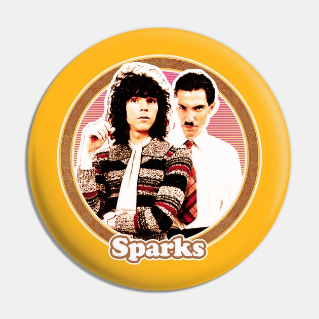 Sparks - Vintage Style Retro Aesthetic Design Pin by DankFutura