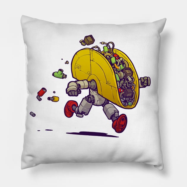 Tacobot Pillow by jakeparker
