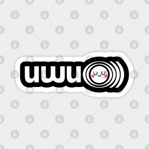 uwu /ˈuːwuː/ sunn O meme Magnet by DrumRollDesigns