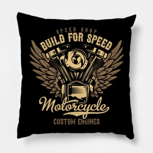 Build for speed motocycle Pillow