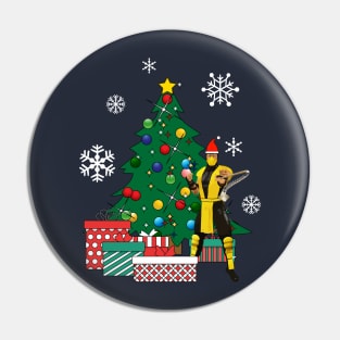 Scorpion Around The Christmas Tree Mortal Kombat Pin