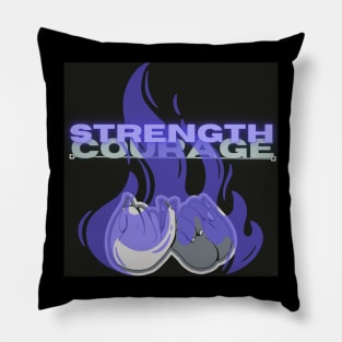 Strength and Courage Pillow