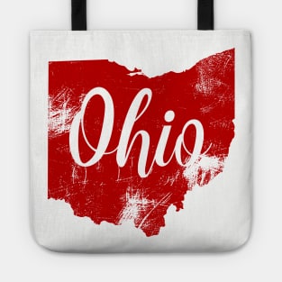 State of Ohio Distressed Vintage Tote