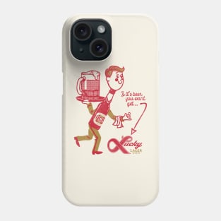 Lucky Retro Defunct Beer Man Phone Case