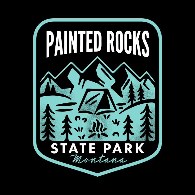 Painted Rocks State Park Montana by HalpinDesign