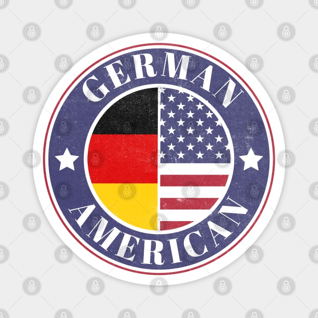 Proud German-American Badge - Germany Flag Magnet by Yesteeyear