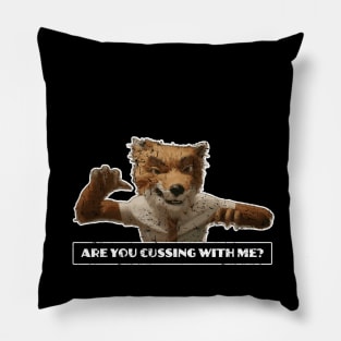 Fantastic Mr Fox - Foxy - Cussing - Weathered Pillow