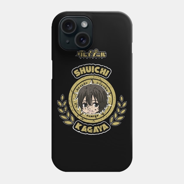 GLEIPNIR: SHUICHI KAGAYA CHIBI (BLACK) GRUNGE STYLE Phone Case by FunGangStore