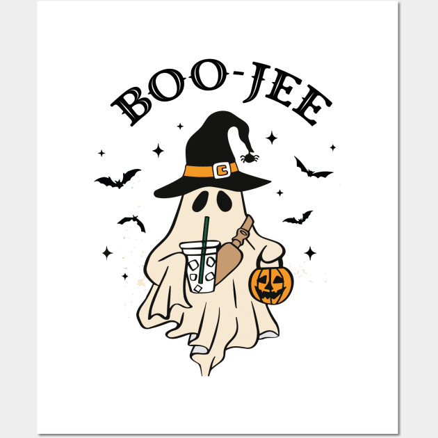 Boo-Jee Stanley funny halloween Tumbler Ghost' Sticker