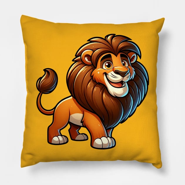 Cute lion Pillow by Ferdi Everywhere