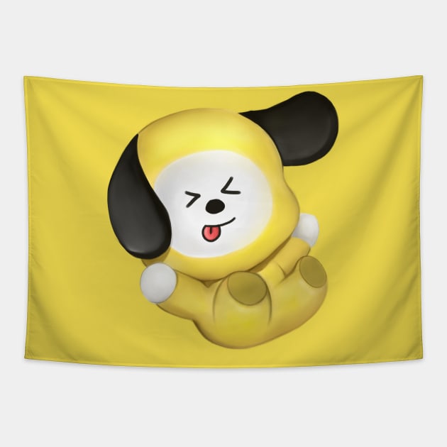 BT21 BTS KPOP CUTE CHIMMY JIMIN Tapestry by moonquarius