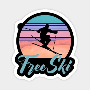 Free Ski, winter sports, Skiing, Slalom Skiing, Freeriding Magnet