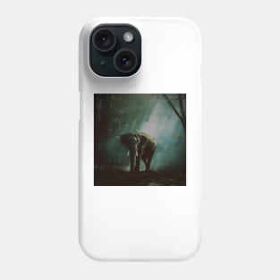 Modern minimalist elephant in wildlife Phone Case