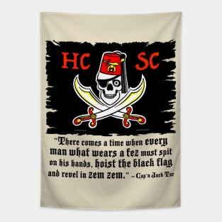 HCSC Jolly Roger & Cap'n Jack Tar Quote Tapestry