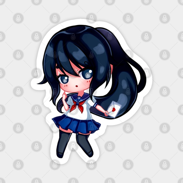 Yandere-chan Magnet by HellaKumii