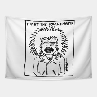 Fight The Real Enemy Tapestry