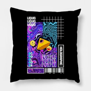 Trippy Liquid Design Pillow