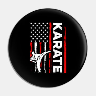 Usa American Flag Karate Pin