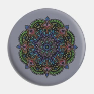 Peacock Mandala T-Shirt Pin