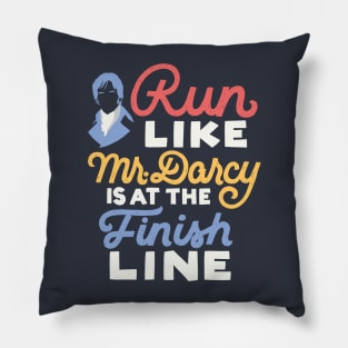 Run Like Darcy is at the Finish Line Pillow