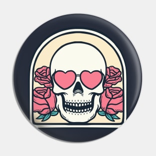 Romantic skull couple Pin