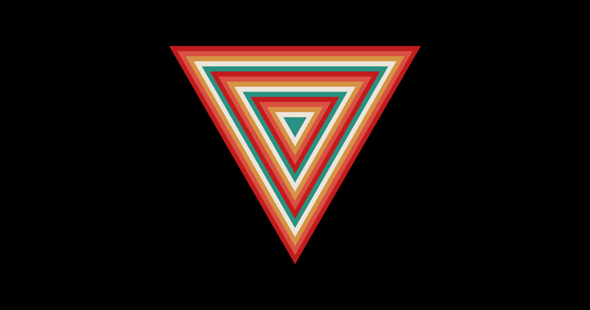 Retro Pop Triangle - Retro Pop Triangle - Sticker | TeePublic