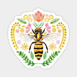 Bee Brocade Magnet