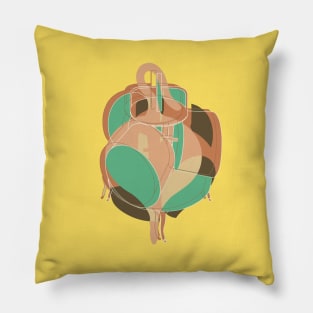 Air grinder - homage to Duchamp Pillow