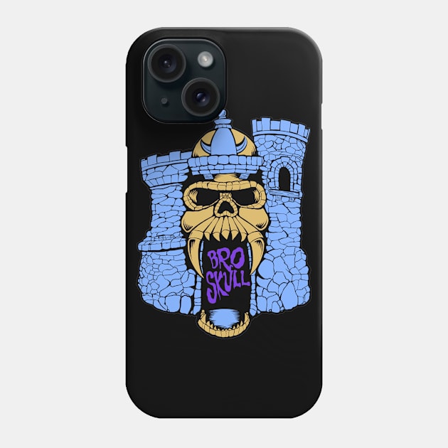 Broskull Logo V.2 Customized Skeletor Colors Castle Phone Case by CastleBroskull