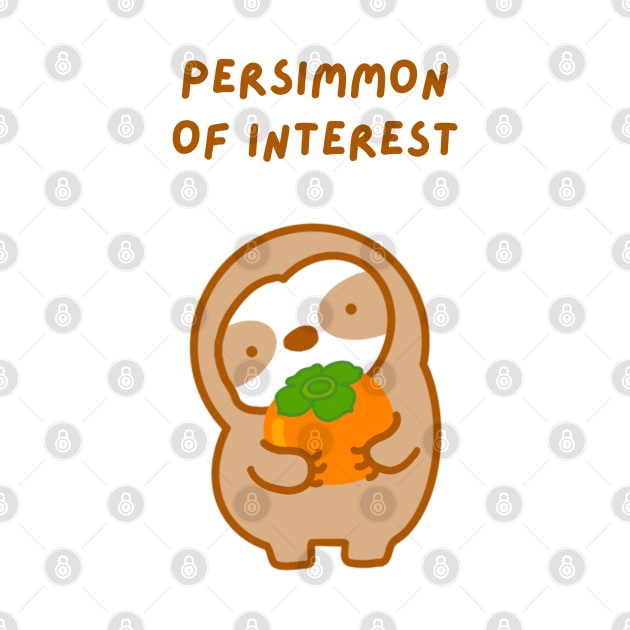 Person of Interest Persimmon Sloth by theslothinme