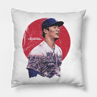 Yoshinobu Yamamoto Los Angeles D Portrait Pillow