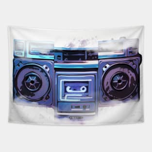 Retro Boombox Tapestry