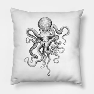 Sketchy stylized Octopus Pillow