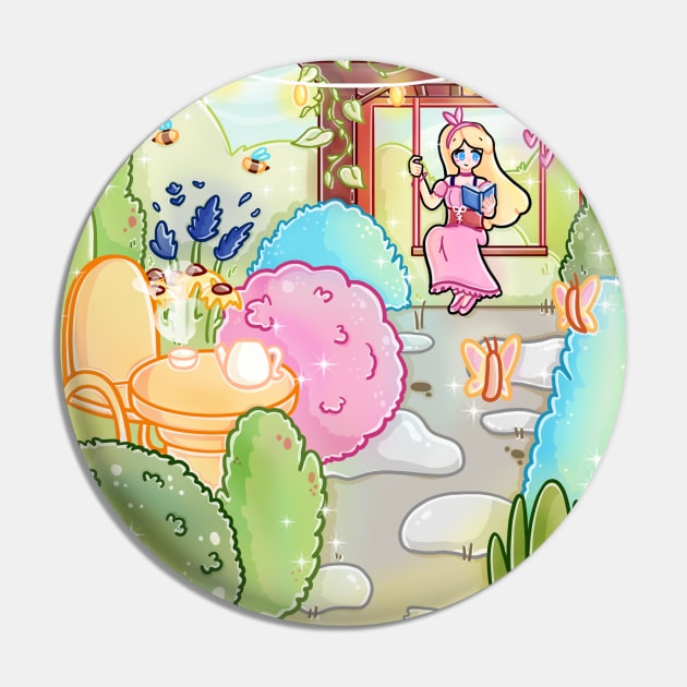 Secret Garden Pin by franzieart