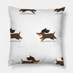 Cute Dachshund Mask Dachshund Dog Lover Face Pillow