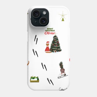 Oliver The Otter Christmas (Random Pattern) Phone Case