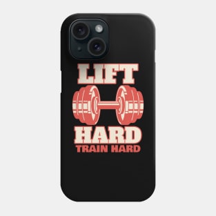 Bodybuilding Life Hard Train Hard Bodybuilder Phone Case