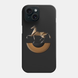 geometric horse Phone Case