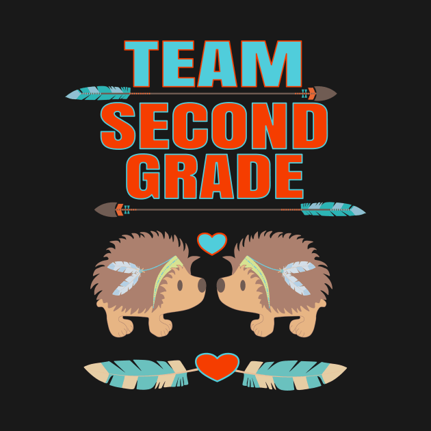 Team Second Grade Hedgehogs Teacher Student Back To School by Kimmicsts